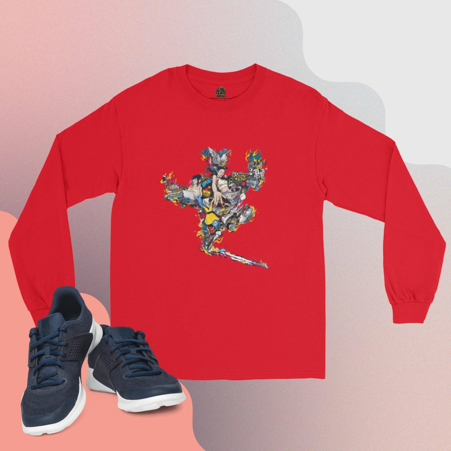 DJ Woman Herren Langarm T-Shirt