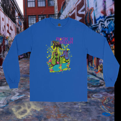 Rock and Roller Langarm-T-Shirt für Herren