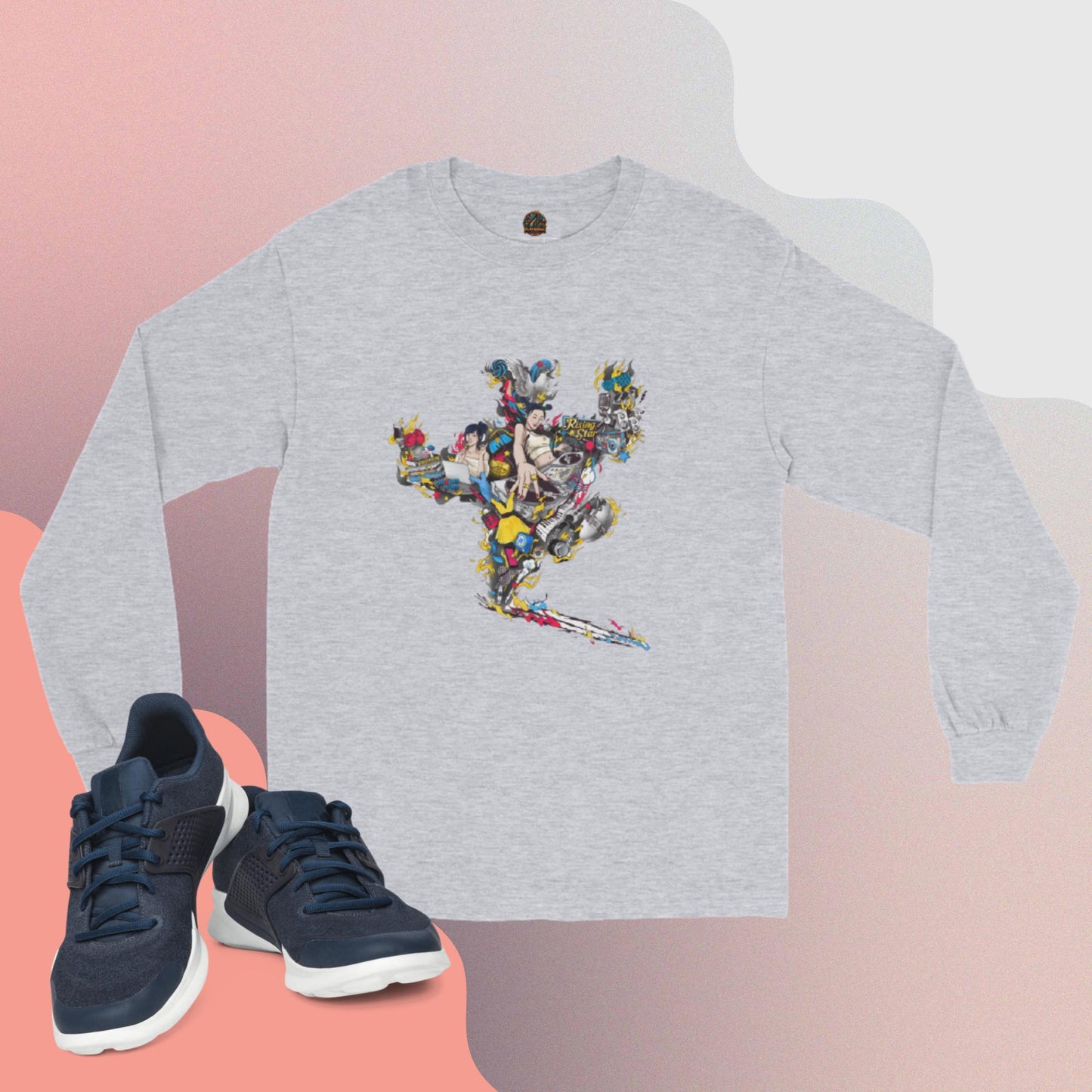 DJ Woman Herren Langarm T-Shirt