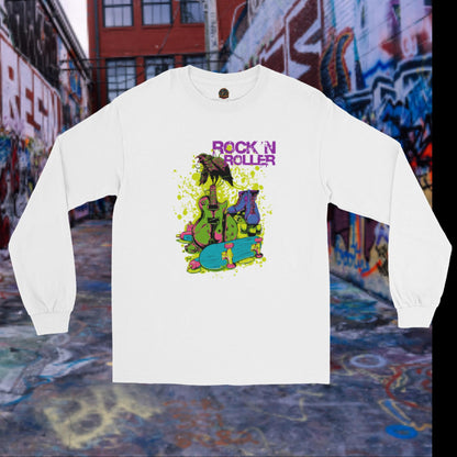 Rock and Roller Langarm-T-Shirt für Herren