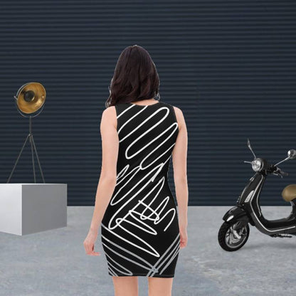 Call Me chic black fitted dress